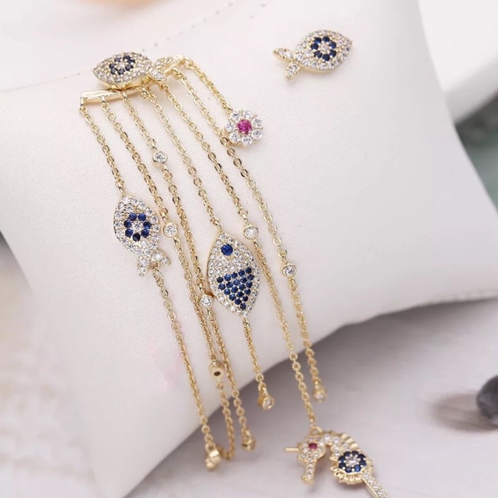 High/Low Nautical Earrings - Picture 4 of 15